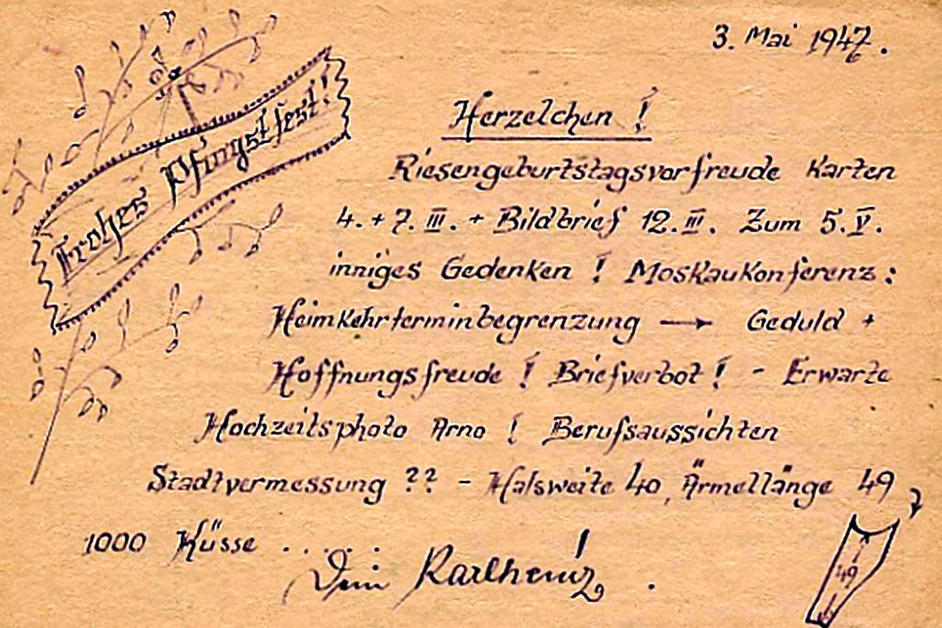 Galerie-der-verschwundenen-Geschichten_Kriegsgefangenschaft_Postkarte